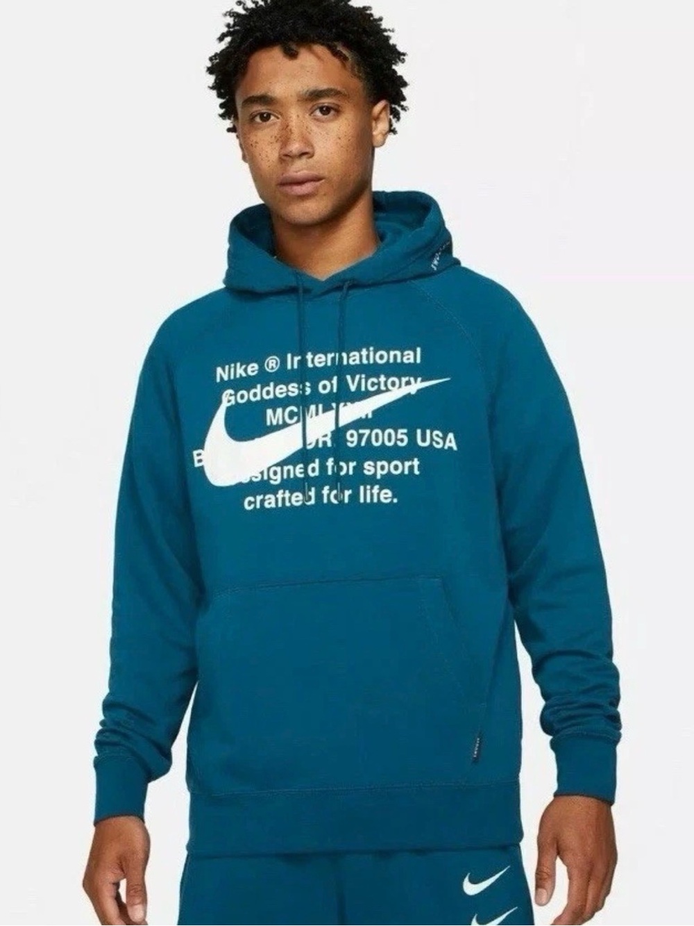 Nike Sportswear Swoosh Goddess Of Victory Sweatshirt Unisex Hoodie US Size M